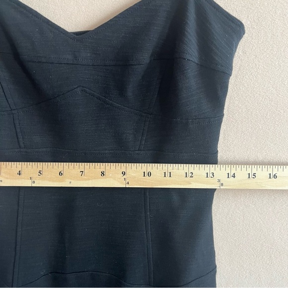 Diane Von Furstenberg Slippery Bodycon Dress  Black Classic Knee Length size 8 - Picture 10 of 12